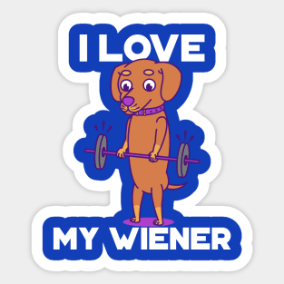 I love my Dachshund Sticker